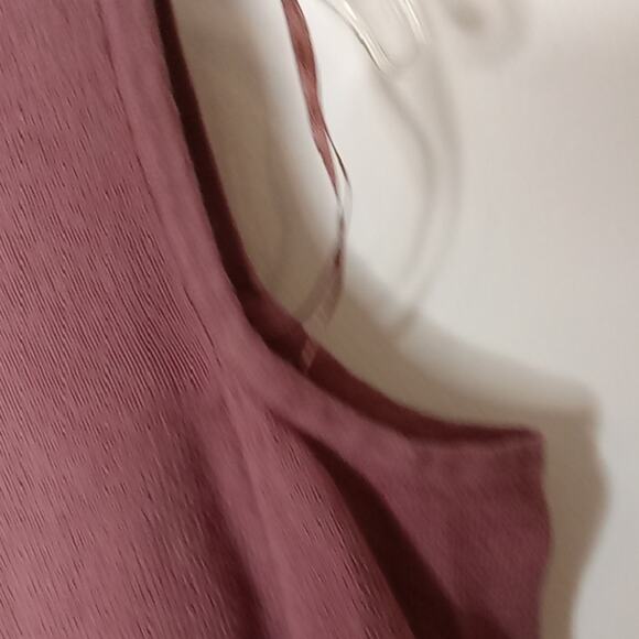 Lucky Brand Women's Medium Cold Shoulder Top - Mauve - Picture 3 of 8